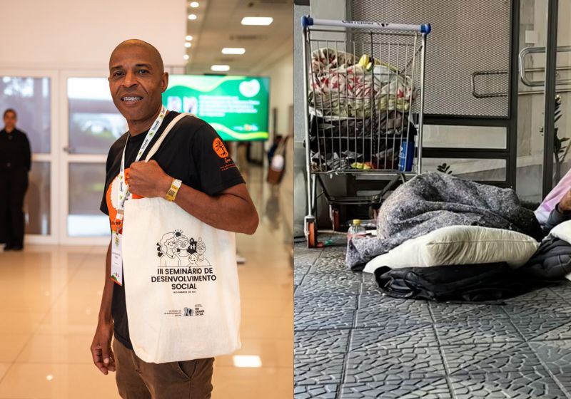 João Ricardo, um ex-dependente de crack recuperado em clínica pública, hoje tem casa, família e ajuda 20 pessoas na casa que o acolheu no RS. - Fotos: reprodução/Diario