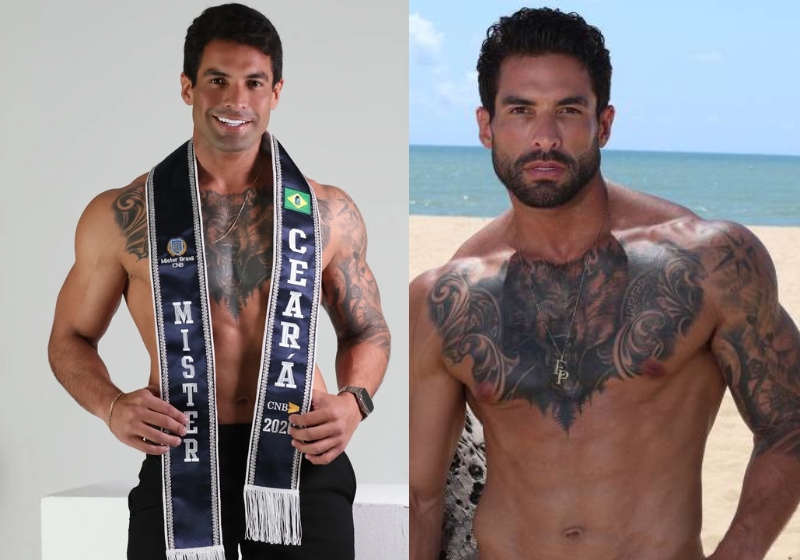 Um PM do Ceará tem chamado atenção por ser um finalista em um concurso de beleza masculino internacional - Foto: redes sociais
