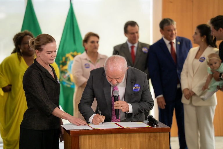 O presidente Luis Inácio Lula da Silva sacionou a lei nesta terça-feira, 31 - Foto: Pedro Reis / SRI-PR