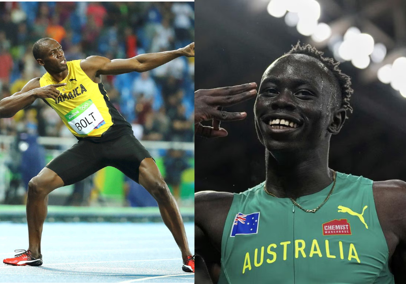 Usain Bolt elogiou o desempenho de Gout Gout e mandou alguns conselhos para o jovem atleta - Foto: reprodução