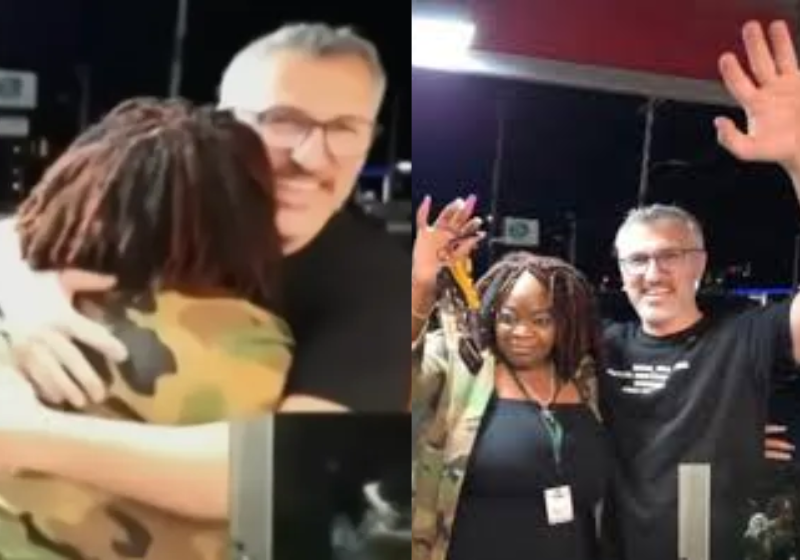 A mãe foi até o local e devolveu o dinheiro que o filho havia roubado do food truck. A cena viralizou - Foto: reprodução YouTube