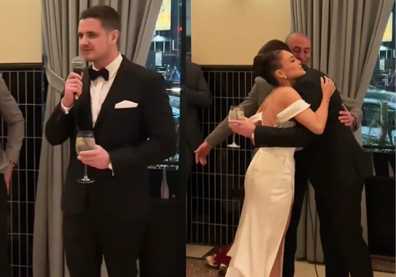 O homem foi um transplante de células-tronco há 6 anos e agora foi convidado para o casamento da mulher que ele salvou - Foto: TikTok