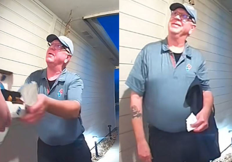 O entregador decidiu ajudar e comprar um refrigerante para completar o pedido de um cliente. A boa ação rendeu uma vaquinha que arrecadou mais de R$ 500 mil. - Foto: Tiktok