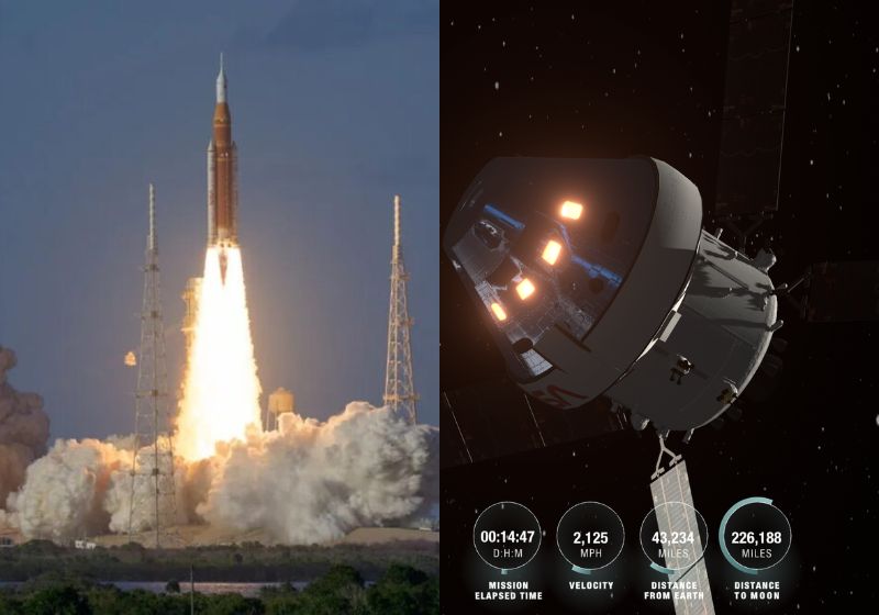 Na plataforma da Nasa é possível acompanhar em tempo real os trabalhos da missão Artemis II que foi lançada rumo à Lua nesta quarta, 1º de Abril - Fotos: reprodução/Nasa