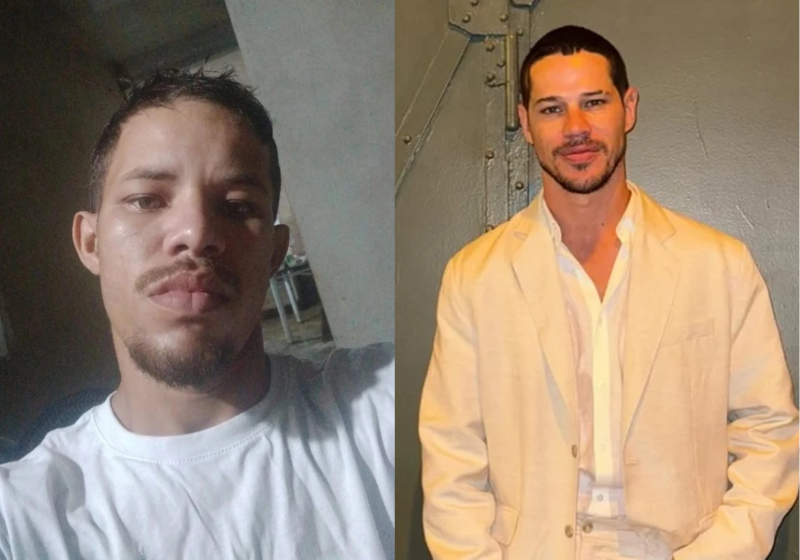 O ator José Loreto ligou para o sósia Lorran Galdino,, que viralizou nas redes por causa da semelhança com o artista . - Foto: redes sociais