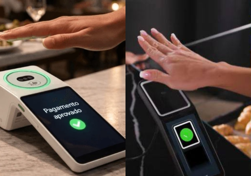 Pagamentos agora podem ser feitos com a palma da mão. A nova tecnologia chegou ao Brasil recentemente - Foto: Divulgação/Positivo Tecnologia