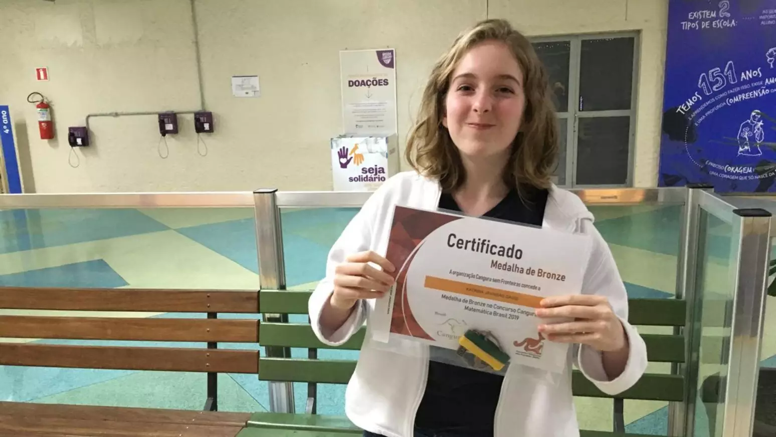 Katrina, a brasileira aprovada em 13 universidades dos EUA, embarca em agosto para cursar medicina. - Foto: arquivo pessoal