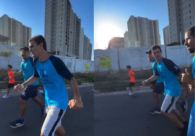 Bruninho, o corredor brasileiro que tem paralisia cerebral, é de Mogi Guaçu (SP) e usa a corrida para vencer os próprios limites e inspirar. - Fotos: reprodução/ Instagram/ @cristianejesusrocha