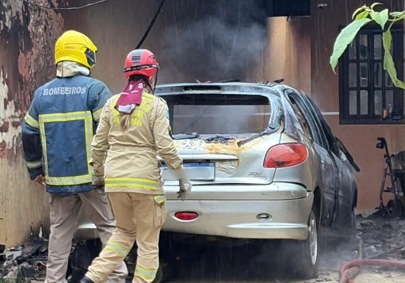 Cauã Vinícius é o nome do menino herói que salvou um jovem cadeirante durante incêndio em casa. O carro da família pegou fogo no PR. - Foto: Kainan Lucas/ Banda B