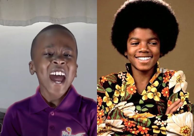 O menino Zacary viraliza na redes com a semelhança da voz dele com a de Michael Jackson. - Fotos Reprodução/ Instagram @themelisiwebros