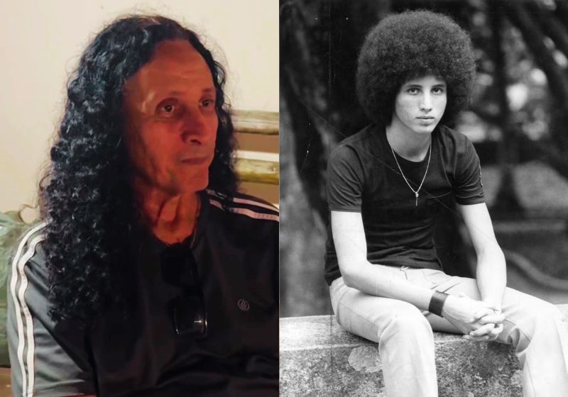 Fernando Mendes, que está com Alzheimer, é autor de sucessos como "Você não me ensinou a te esquecer", imortalizado por Caetano Veloso. - Fotos: reprodução/ Instagram / @tombrito_pedrada / Arquivo / O Globo