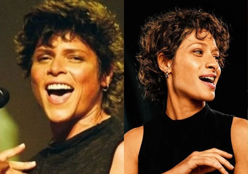 A atriz escolhida para viver Cássia Eller e em Cássia - O Filme - é a atriz Luísa Arraes, namorada de Chico Chico, o filho da cantora. - Fotos: Arquivo/ Divulgação