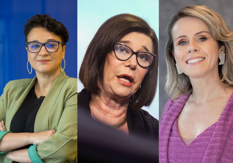 Tarciana Medeiros, do BB, Magda Chambriard, da Petrobras, e Lívia Chanes, do Nubank, são as 3 brasileiras na lista das 100 mulheres mais poderosas do mundo. Fotos: Divulgação BB /Bloomberg / Getty Images/ Julio Bittencourt/Valor