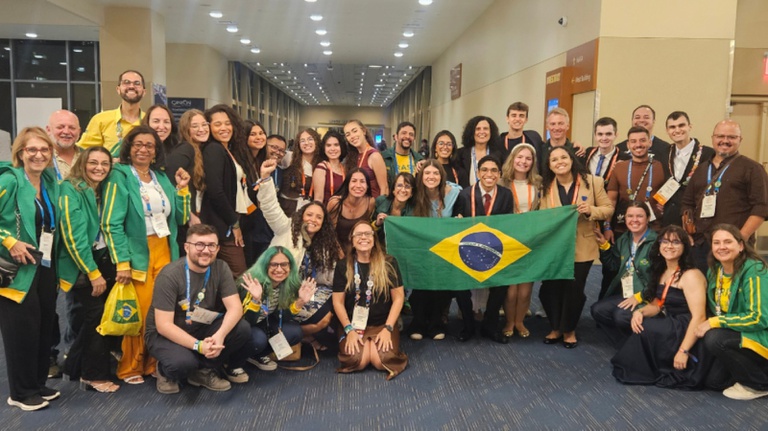 Os estudantes brasileiros vencedores da feira internacional de ciências são de 9 estados: AP, AM, BA, CE, MA, MS, PR, RS e SP. - Foto: Divulgação