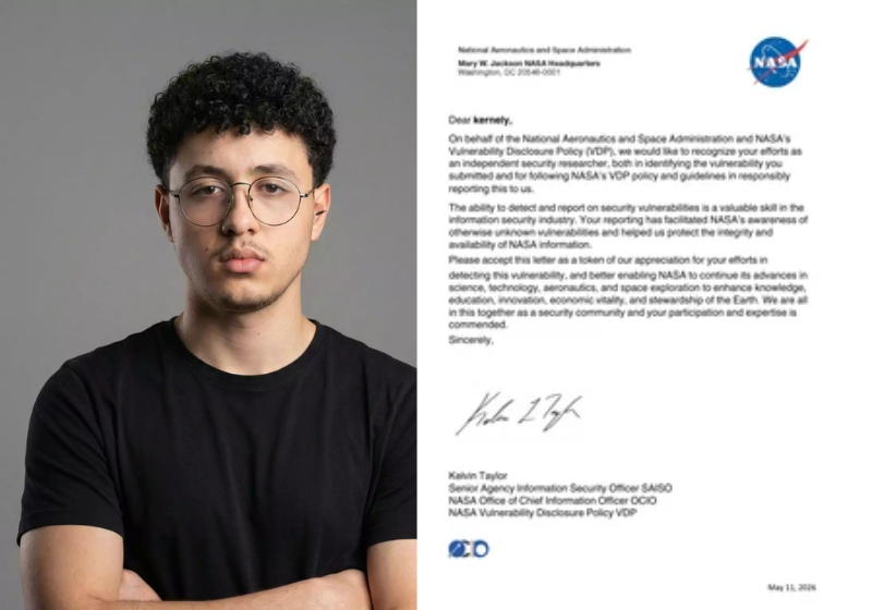 O jovem brasileiro ficou feliz em receber a carta da Nasa. Ele estuda cibersegurança - Foto: arquivp pessoal
