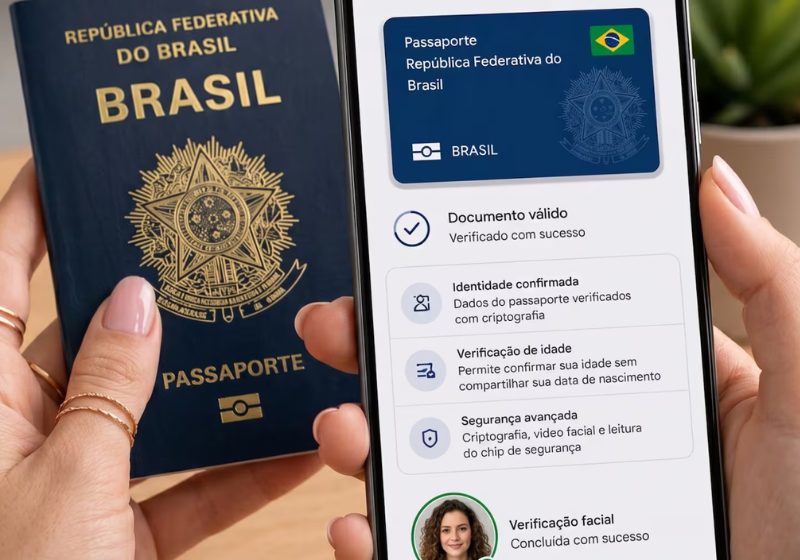 O passaporte digital vai facilitar o dia a dia do turista. O acesso é feito pelo Google Carteira - Foto: Gov.br