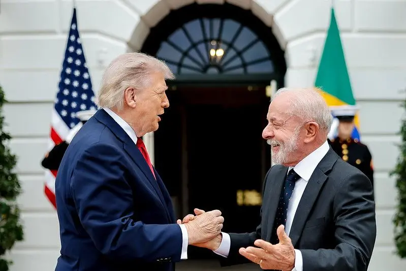 "Ele não tocou no assunto do Pix, então eu também não toquei", disse Lula sobgre a conversa com Trump. - Foto: Ricardo Stuckert/PR 