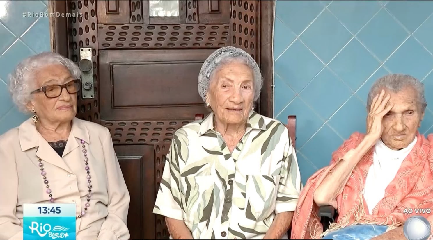 Levita, Zoraide e Zulina nasceram em Sergipe, construíram a vida no Rio e receberam o título de trio de irmãs vivas mais velhas do mundo. - Foto: R7