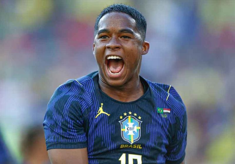 "Endrick é muito importante na construção do jogo", disse o técnico Ancelotti após a vitória do Brasil contra o Egito, neste sábado, 6 nos EUA. - Foto: Rafael Ribeiro / CBF