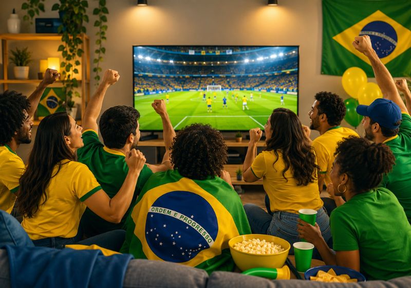 Nos dias de jogos do Brasil na Copa do Mundo, patrões decidiram liberar os funcionários de shopping uma hora antes das partidas, informou o Sindicomdf. - Foto: reprodução / Sindocomdf