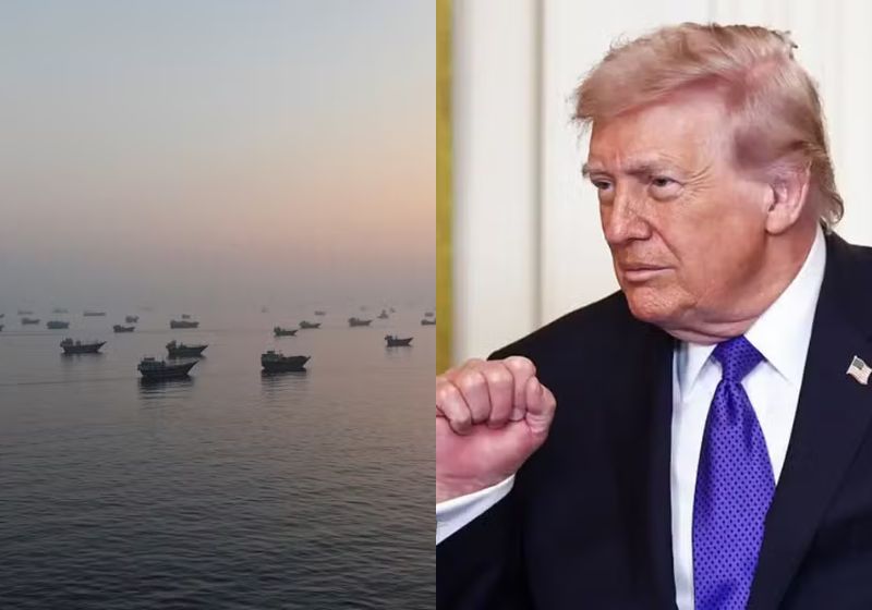 O presidente dos Estados Unidos, Donald Trump, afirmou que o Estreito de Ormuz será reaberto após acordo entre EUA e Irã pela paz. - Fotos: Reuters/Stringer / Bloomberg / Getty Images