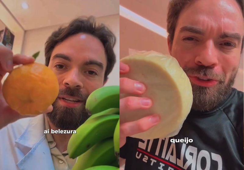 Tiago Stanley é o nome do médico que mostra os presentes simples de pacientes da roça, na zona rural de Minas Gerais, onde trabalha. Fotos: reprodução/ Instagram/ @tiagostanleymd