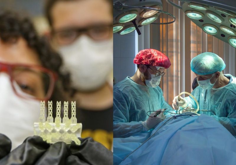 O stent de resina desenvolvido na Unicamp é mais barato, melhora a recuperação dos pacientes e é absorvidos pelo corpo em 2 anos. - Fotos: Unicamp