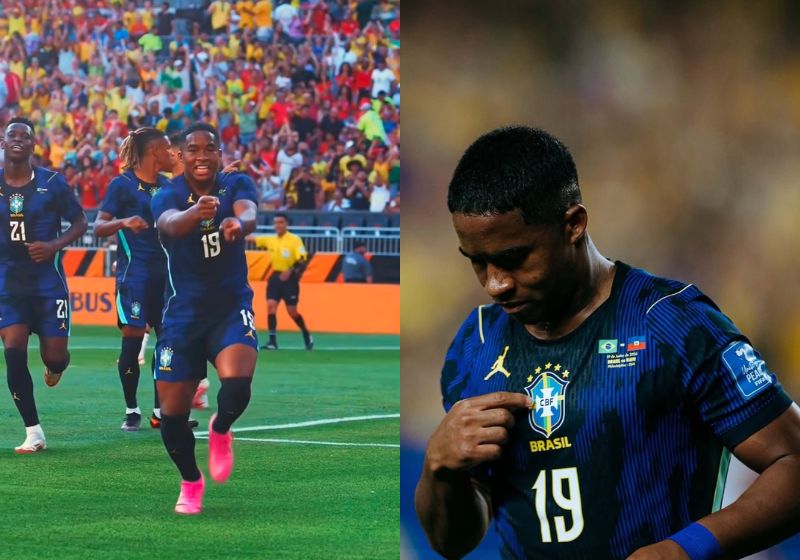Depois da vitória da Seleção contra o Haiti, na estreia da Copa, o nome de Endrick foi mais buscado no Google: bateu 20 milhões de seguidores. - Fotos: Fifa/Getty Images
