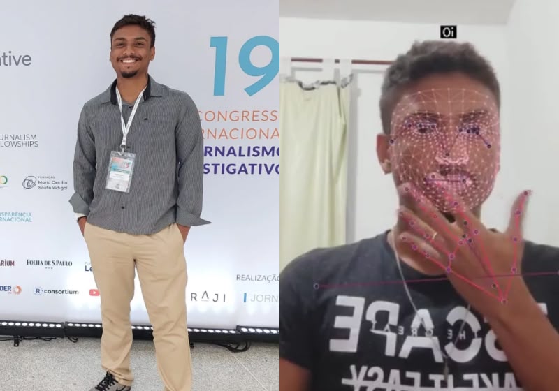 O estudante brasileiro Gabriel Sales ganha prêmio da Apple por criar IA que traduz Libras para o português em tempo real, usando apenas a câmera do celular, e ajudar na inclusão de pessoas surdas. - Foto: Reprodução/@gabriel_salesds