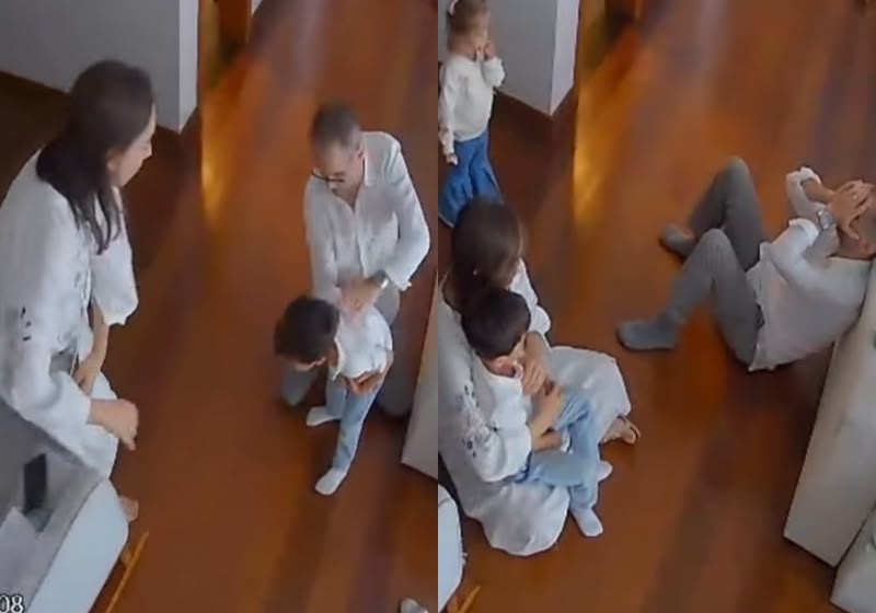 O médico Allysson Dângelo salva a vida do próprio filho engasgado com bolinha de isopor e usa o vídeo para alertar famílias. - Foto: Reprodução/Instagram @allyssondangelo