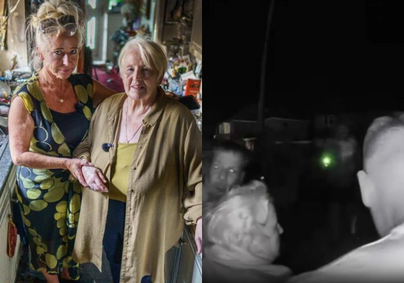 Vizinhos salvam a idosa de 87 anos com Alzheimer e problemas de audição de um incêndio na casa dela, na Inglaterra. A câmera da campainha registrou tudo. - Fotos: Tom Maddick/ SWNS