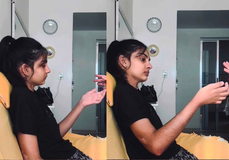 Júlia, jovem tetraplégica de 19 anos do Rio de Janeiro, recupera movimentos dos braços 5 meses após tratamento experimental com a Polilaminina. - Fotos: reprodução/ Instagram/ @julia.mglhss