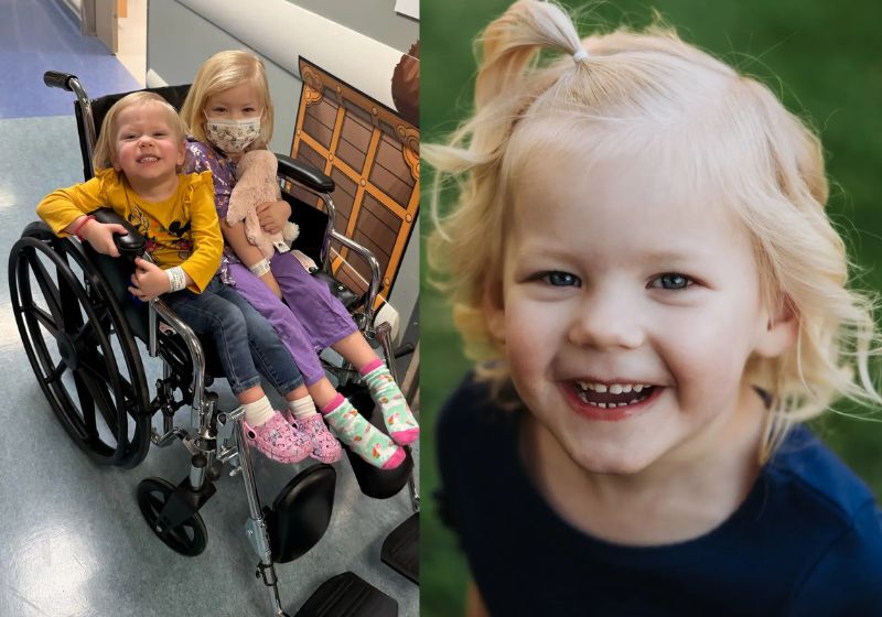 A menina Lucy (de amarelo) doa medula para a irmã Emma, com doença rara, e salva a vida dela. As duas agora têm um vínculo ainda mais forte em Salt Lake City (EUA). - Fotos: Amanda Meline,