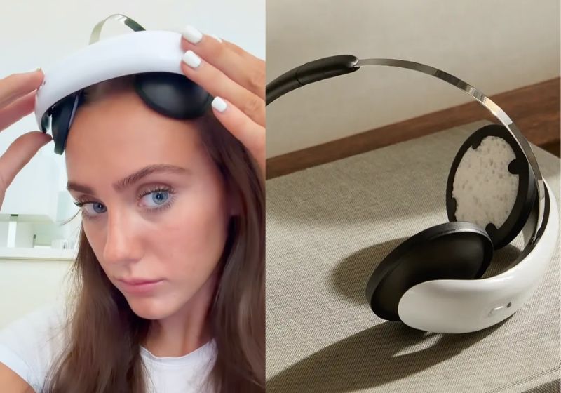 O dispositivo para tratamento da depressão em casa, aprovado pela FDA, nos EUA, usa estimulação cerebral para ampliar resultados e precisa de prescrição médica. - Fotos: reprodução/ Instagram/ @flowneuroscience