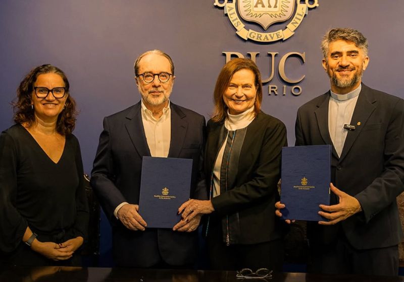 O casal Belkiss Ferraz e Carlos Infante fez a doação de R$ 2,5 milhões e, com o dinheiro, a PUC-Rio criou a bolsa perpétua para estudantes de baixa renda. - Foto: reprodução/ Instagram/ @pucrio.oficial