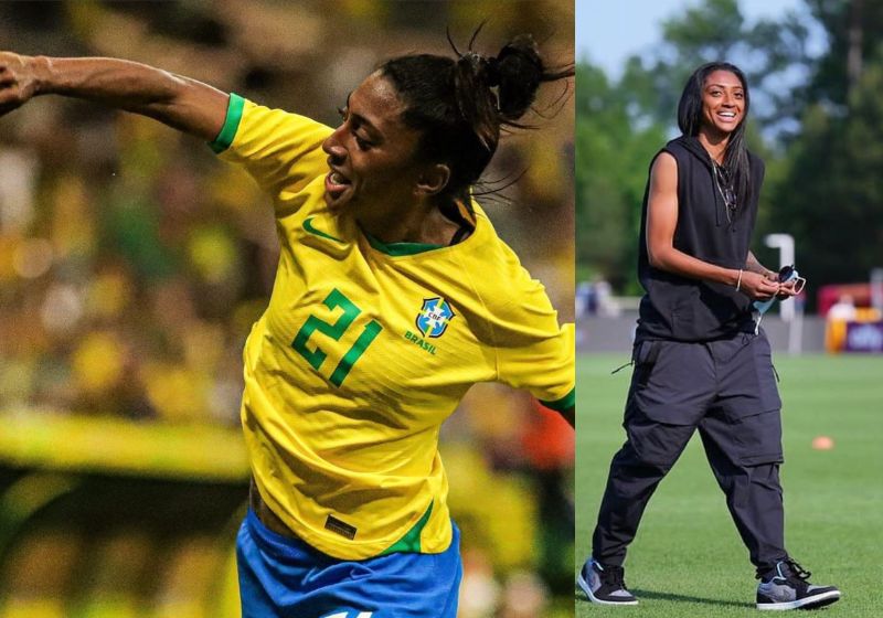 Kerolin é vendida ao Barcelona por R$ 8,6 milhões e se torna a jogadora brasileira mais cara da história do futebol feminino. - Fotos: reprodução/ Instagram/ @oficialkerolinn