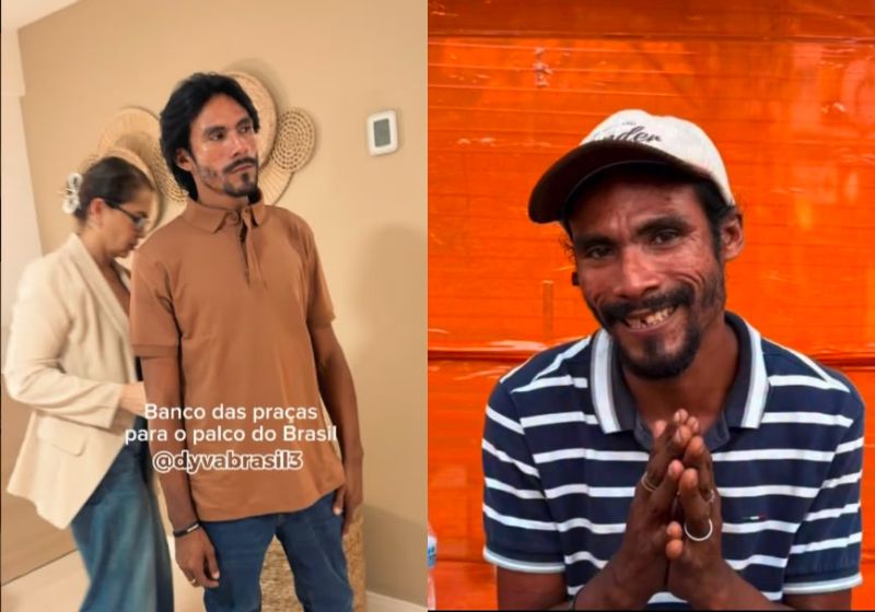 Depois veio o banho de loja e ele nem parece mais a mesma pessoa. - Fotos: reprodução/ Instagram/ @tiagovianaoficialrc