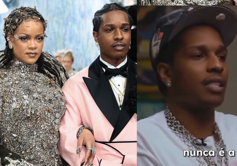 $AP Rocky fala com orgulho sobre o sucesso de Rihanna durante entrevista ao The Jason Lee Show. Foto: Reprodução/The Jason Lee Show