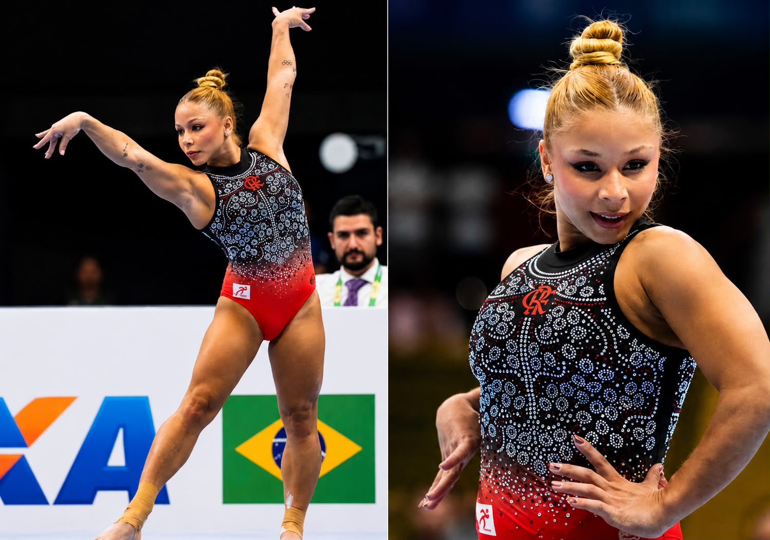 Flávia Saraiva conquista o ouro no solo do Campeonato Brasileiro de Ginástica Artística, em Brasília (DF) e faz homenagem no Dia dos Pais. - Foto: MeloGym/CBG