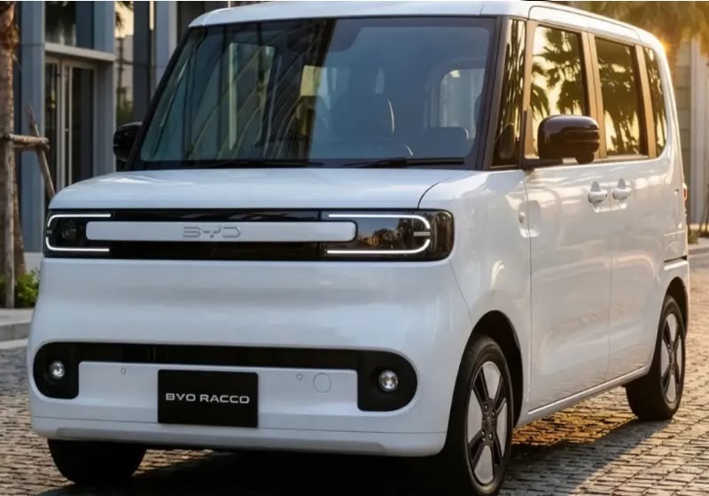 BYD Racco é menor que o Dolphin Mini e foi lançado no Japão por valor equivalente a cerca de R$ 69 mil. Foto: Divulgação/BYD