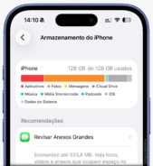 Com o armazenamento em 128 GB de 128 GB, uma limpeza simples pode ajudar a recuperar espaço no iPhone.