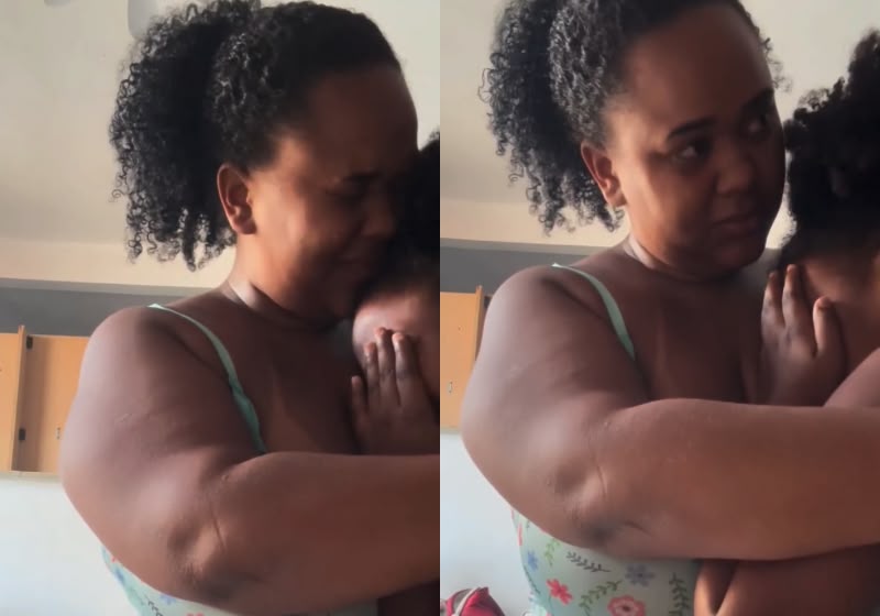 Iris, de 9 anos, surpreendeu a mãe ao pedir para doar uma mochila a uma colega da escola que usava uma rasgada, em Salvador (BA). - Foto: Reprodução/@brendanheves