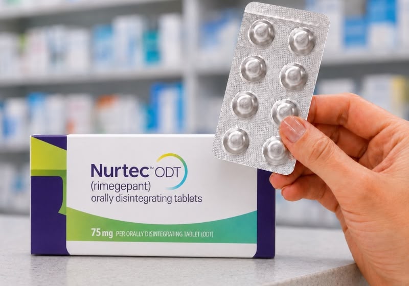 Nurtec ODT foi aprovado pela Anvisa em maio e tem previsão de chegar às farmácias brasileiras no primeiro semestre de 2027. - Foto: Divulgação/Pfizer