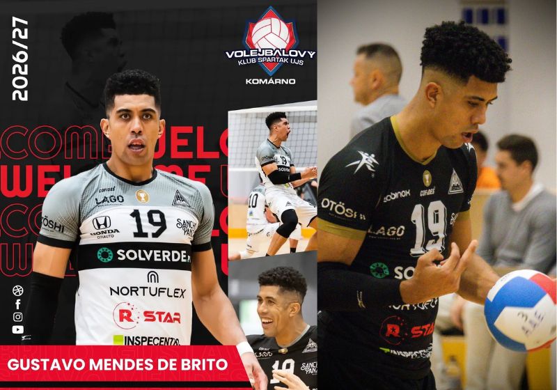 O jogador de vôlei Gustavo Mendes de Brito, o Polegar, saiu de Ceilândia (DF) e foi contratado pelo VK Spartak UJS Komárno, da Eslováquia. - Fotos: arquivo pessoal