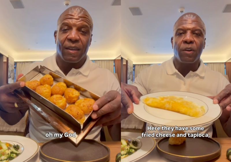 Terry Crews, o eterno pai do Chris, elogiou o pão de queijo, a tapioca, o açaí e um famoso sanduíche de São Paulo. - Fotos: reprodução/ Instagram/ @terrycrews