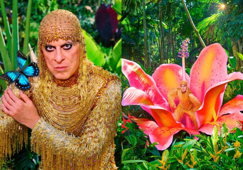 Aos 85 anos, Ney prepara dez grandes apresentações pelo Brasil em 2027, com releituras de figurinos históricos da carreira e muita ousadia. - Fotos: David LaChapelle
