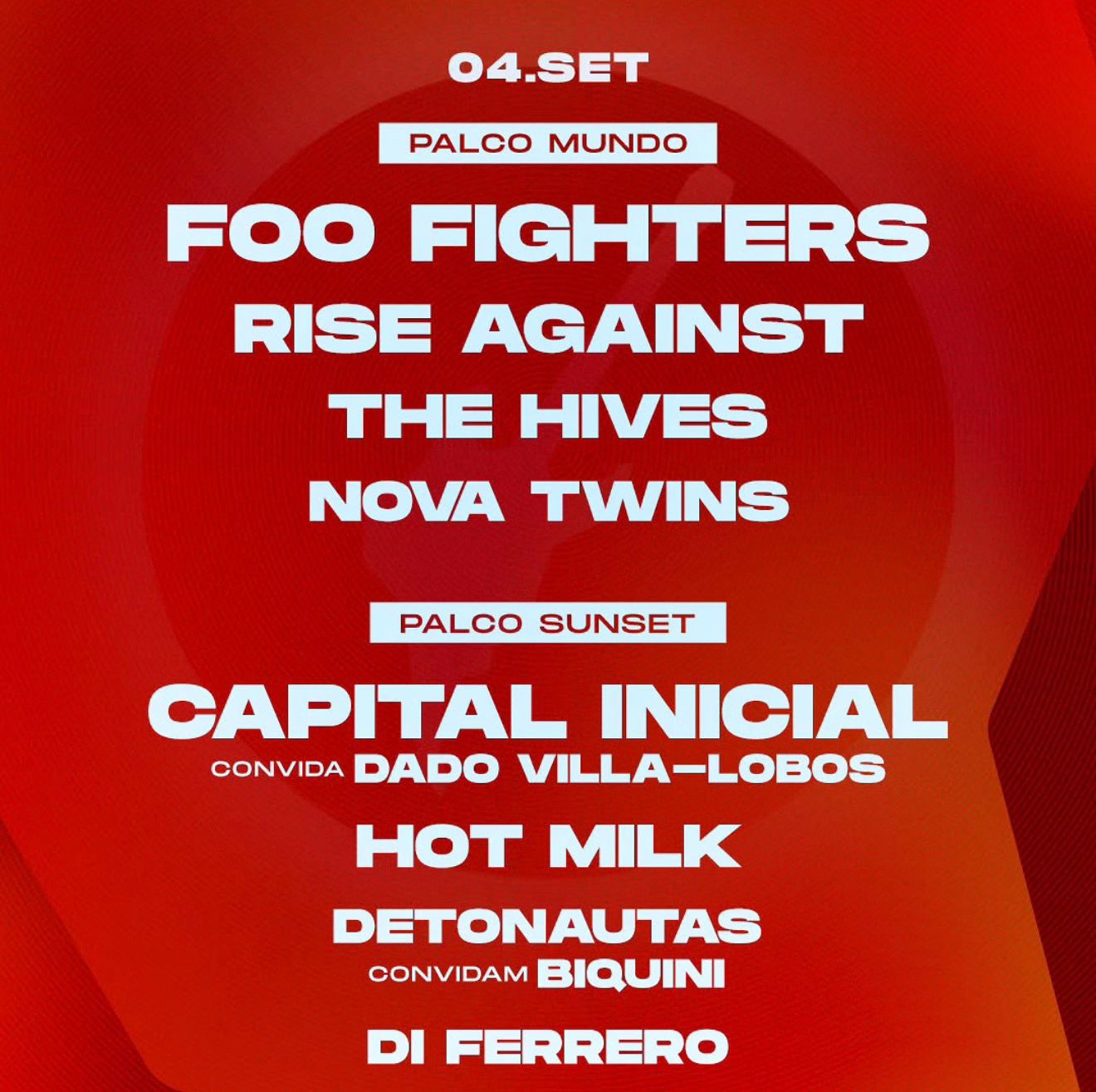 Foo Fighters é o headliner desta sexta-feira (4), primeiro dia do Rock in Rio 2026. Foto: Reprodução/Instagram/ @rockinrio