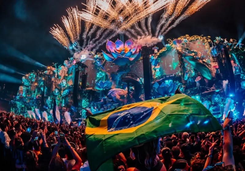 Tomorrowland Brasil 2027 será realizado de 30 de abril a 2 de maio, no Parque Maeda, em Itu (SP). Foto: Divulgação/Tomorrowland Brasil.