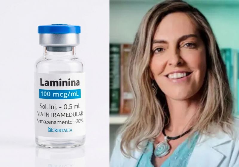 A polilaminina, da Dra. Tatiana Sampaio, será testada em cinco pacientes com lesão medular aguda na primeira fase do estudo clínico regulatório que começa dia 24 de setembro em São Paulo, para avaliar a segurança do medicamento brasileiro. - Fotos: Arquivo/SNB