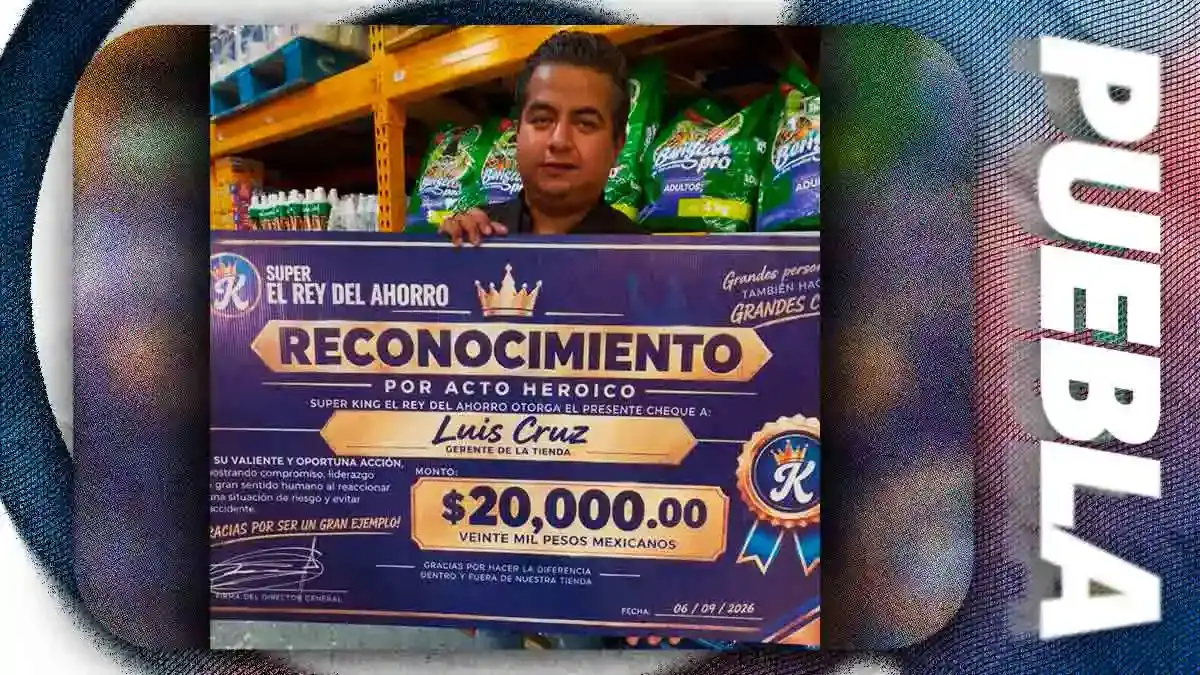 O gerente recebeu uma recompensa de 20 mil pesos mexicanos pelo ato de bravura. - Foto: reprodução/CPI